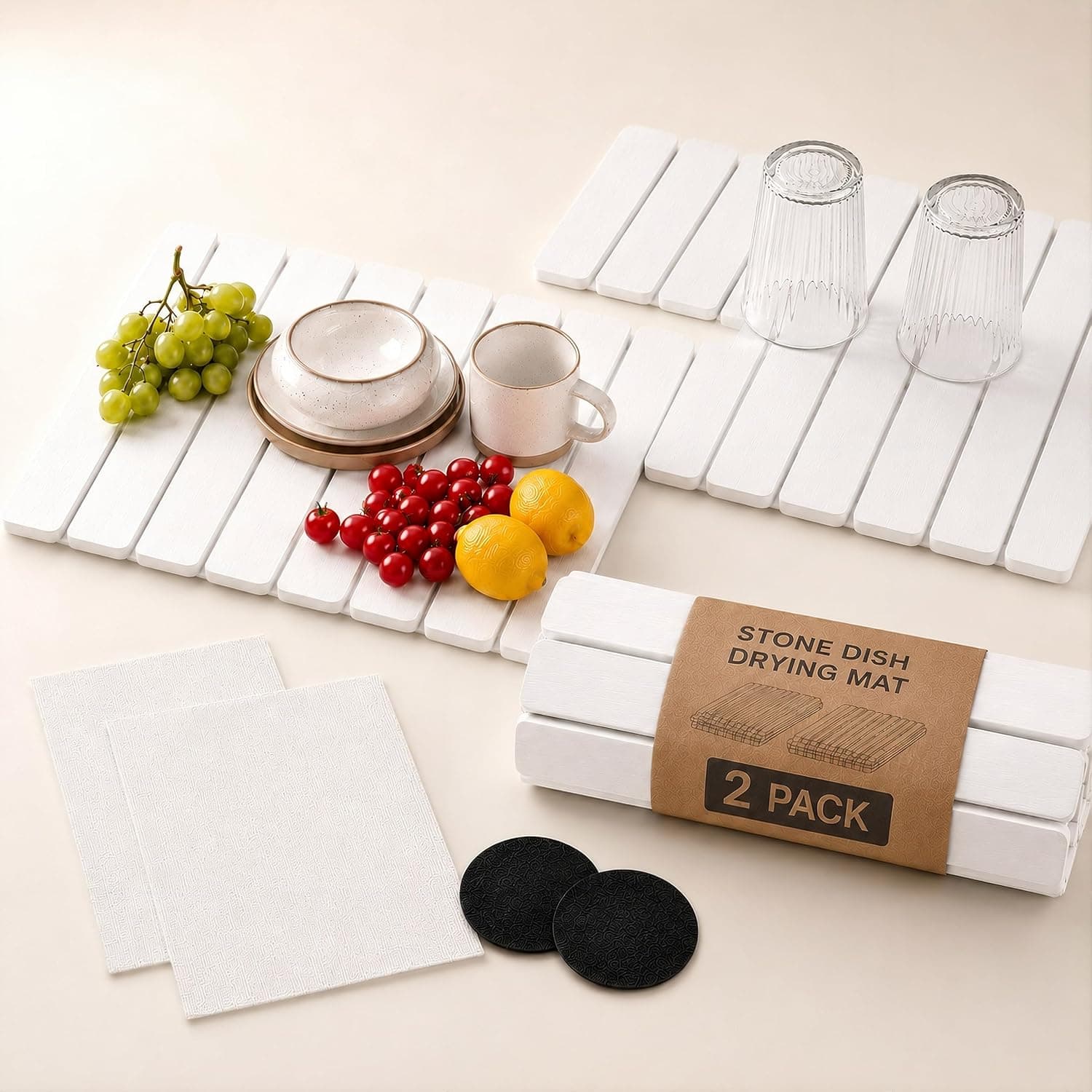 Main Product Image Showcasing Drying Matt w/ Packaging